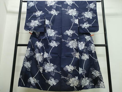 平和屋着物∴夏物 浴衣 紫陽花 綿 逸品 CABB6568ng