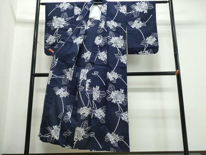 平和屋着物∴夏物 浴衣 紫陽花 綿 逸品 CABB6568ng