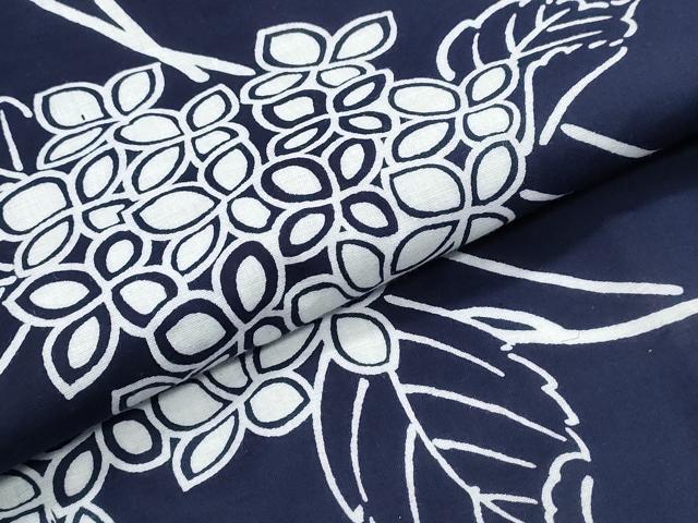 平和屋着物∴夏物 浴衣 紫陽花 綿 逸品 CABB6568ng