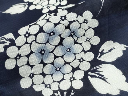 平和屋着物∴夏物 浴衣 綿紅梅 紫陽花 霞文 綿 逸品 CABB6574ng