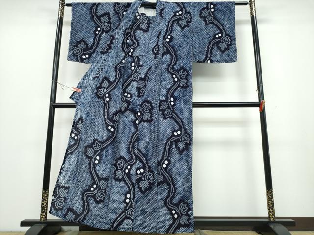 平和屋着物∴夏物 浴衣 有松鳴海絞り 南天文 綿 逸品 CABB6603ng