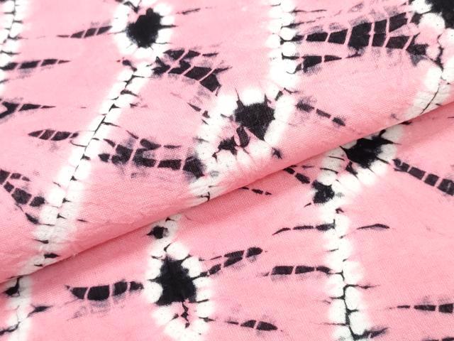 平和屋着物∴夏物 浴衣 有松鳴海絞り 抽象文様 綿 逸品 CABB6613ng