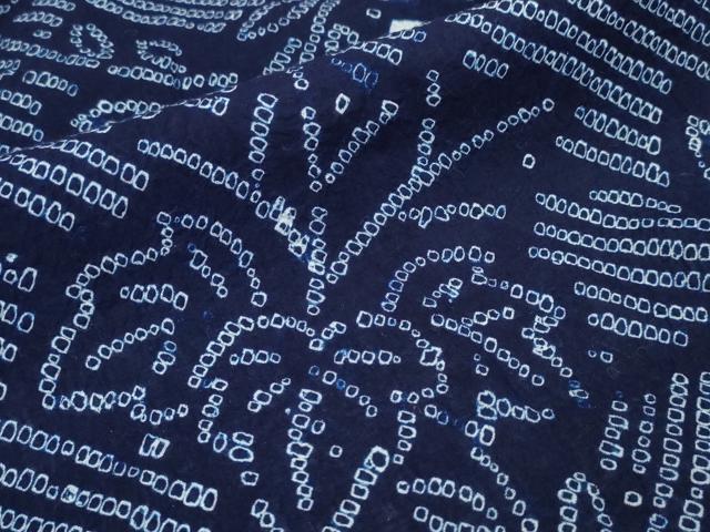 平和屋着物∴夏物 浴衣 有松鳴海絞り 流水桐文 綿 逸品 CABB6614ng
