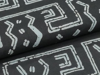 平和屋着物∴夏物 男性 浴衣 横段吉祥文 黒地 綿 逸品 CABB6623ng
