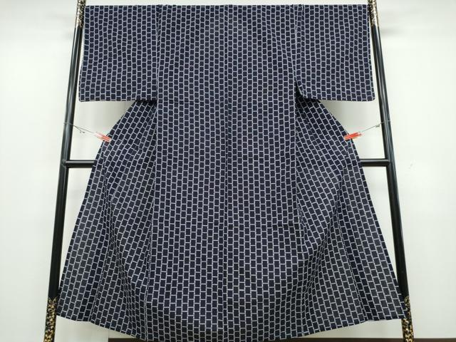 平和屋着物∴夏物 男性 浴衣 幾何学文様 綿 逸品 CABB6624ng