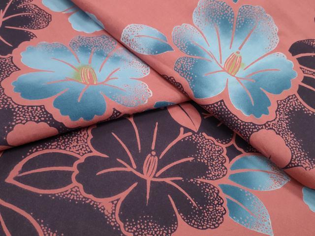 平和屋着物∴夏物 浴衣 舞花間道 綿 逸品 CABB6627ng