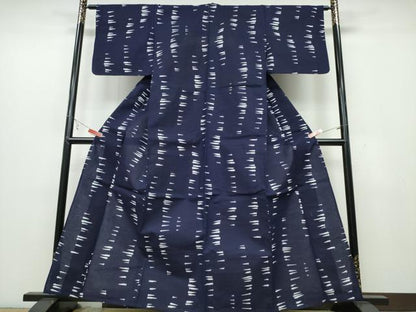 平和屋着物∴夏物 浴衣 メダカ 魚 綿 逸品 CABB6628ng