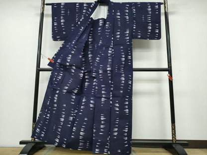 平和屋着物∴夏物 浴衣 メダカ 魚 綿 逸品 CABB6628ng