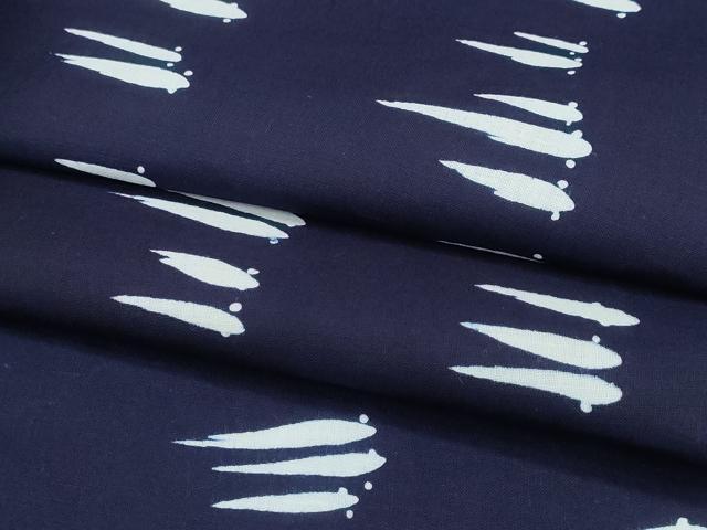平和屋着物∴夏物 浴衣 メダカ 魚 綿 逸品 CABB6628ng