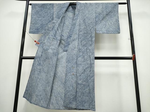 平和屋着物∴夏物 男性 浴衣 有松鳴海絞り 三浦絞り 綿 逸品 CABB6635ng