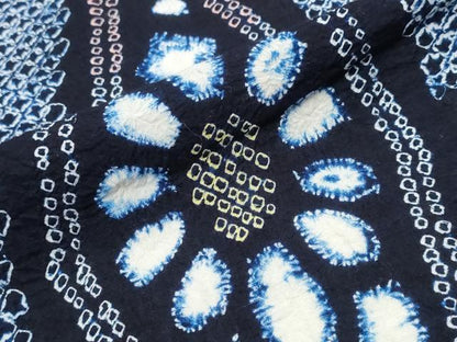 平和屋着物∴夏物 浴衣 有松鳴海絞り 立涌菊文 綿 逸品 CABB6642ng
