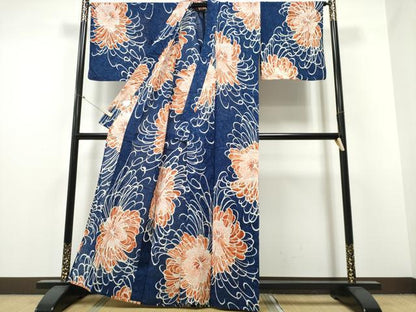 平和屋着物∴夏物 浴衣 コシノジュンコ JUNKO KOSHINO 乱菊 綿 逸品 CABB6665ng