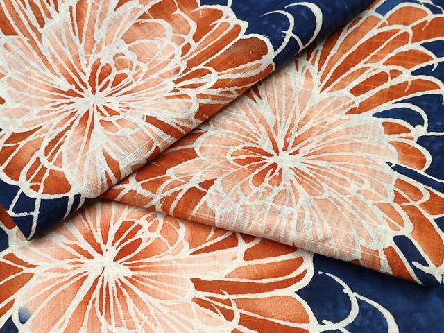 平和屋着物∴夏物 浴衣 コシノジュンコ JUNKO KOSHINO 乱菊 綿 逸品 CABB6665ng
