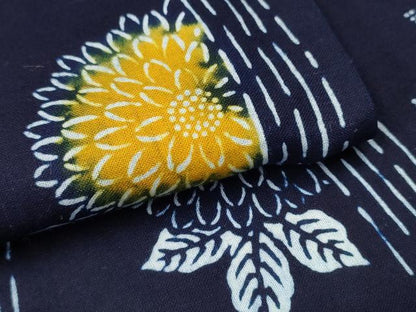 平和屋着物∴夏物 浴衣 型染め 立涌菊唐草文 綿 逸品 CABB6667ng