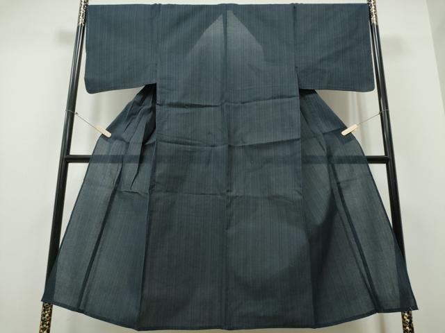 平和屋着物∴夏物 男性 阿波しじら織 浴衣 縞 綿 逸品 CABB6671ng