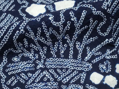 平和屋着物∴夏物 浴衣 有松鳴海絞り 雪輪重ね流水花文 綿 逸品 CABB6673ng