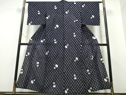 平和屋着物∴夏物 浴衣 有松鳴海絞り 瓢箪 綿 逸品 CABB6675ng