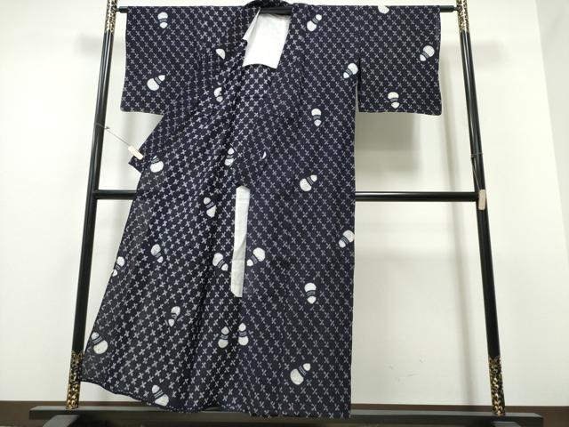 平和屋着物∴夏物 浴衣 有松鳴海絞り 瓢箪 綿 逸品 CABB6675ng
