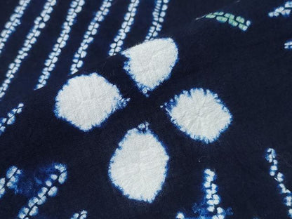 平和屋着物∴夏物 浴衣 有松鳴海絞り 吉祥舞花文 綿 逸品 CABB6679ng