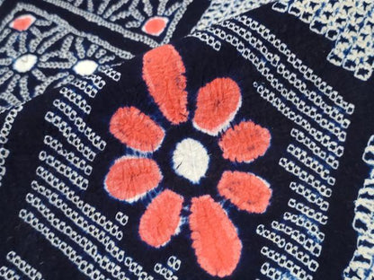 平和屋着物∴夏物 浴衣 有松鳴海絞り 花菱文 綿 逸品 CABB6685ng
