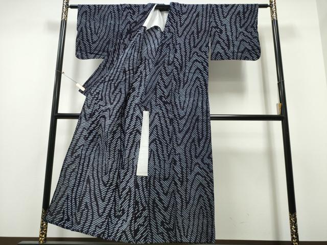 平和屋着物∴夏物 浴衣 有松鳴海絞り 杢目文様 綿 逸品 CABB6688ng