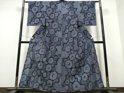 平和屋着物∴夏物 浴衣 有松鳴海絞り 万寿菊 綿 逸品 CABB6692ng