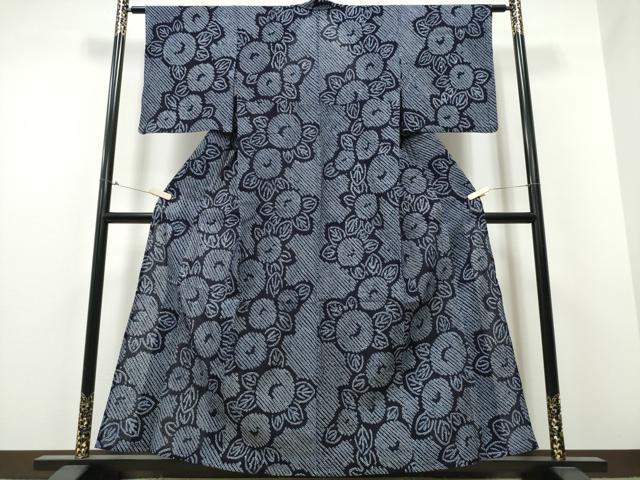 平和屋着物∴夏物 浴衣 有松鳴海絞り 万寿菊 綿 逸品 CABB6692ng