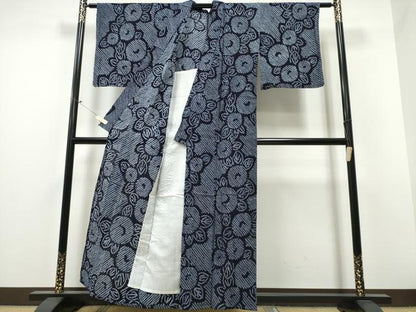 平和屋着物∴夏物 浴衣 有松鳴海絞り 万寿菊 綿 逸品 CABB6692ng