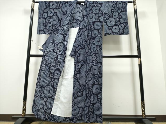 平和屋着物∴夏物 浴衣 有松鳴海絞り 万寿菊 綿 逸品 CABB6692ng