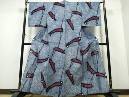 平和屋着物∴夏物 浴衣 有松鳴海絞り 露芝文 綿 逸品 CABB6697ng