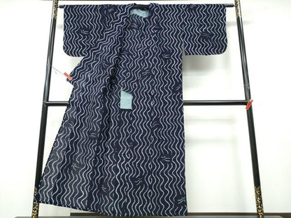 平和屋着物∴夏物 浴衣 有松鳴海絞り 流水松葉散らし 綿 逸品 CABB6703ng