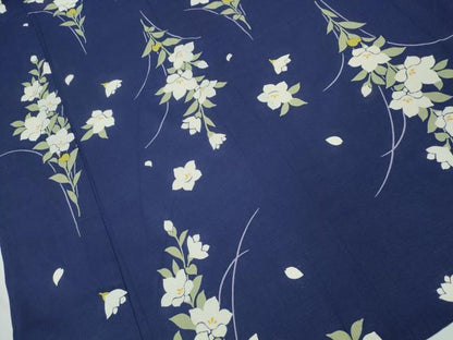 平和屋着物∴夏物　浴衣　綿紅梅　桔梗　綿　逸品　CABB6706ng
