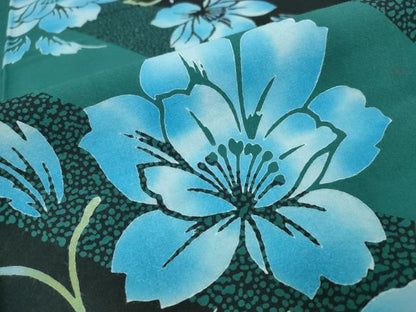 平和屋着物∴夏物 浴衣 舞花文 綿 逸品 CABB6716ng