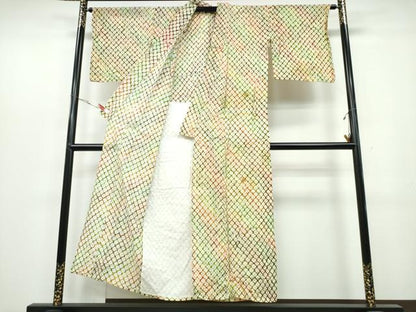 平和屋着物∴夏物 浴衣 有松鳴海絞り 蜘蛛絞り 霞文 綿 逸品 CABB6726ng