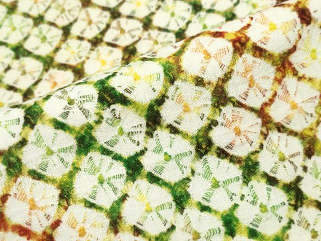 平和屋着物∴夏物 浴衣 有松鳴海絞り 蜘蛛絞り 霞文 綿 逸品 CABB6726ng