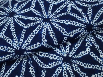 平和屋着物∴夏物 浴衣 有松鳴海絞り 麻の葉文様 綿 逸品 CABB6729ng