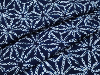 平和屋着物∴夏物 浴衣 有松鳴海絞り 麻の葉文様 綿 逸品 CABB6729ng