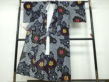 平和屋着物∴夏物 浴衣 有松鳴海絞り 舞花文 綿 逸品 CABB6730ng