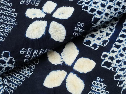 平和屋着物∴夏物 浴衣 有松鳴海絞り 吉祥花文 綿 逸品 CABB6737ng