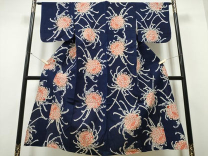 平和屋着物∴夏物 浴衣 乱菊 綿 逸品 CABB6746ng