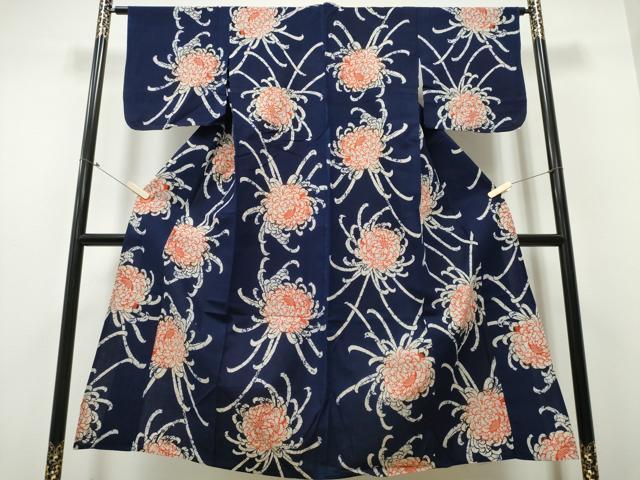 平和屋着物∴夏物 浴衣 乱菊 綿 逸品 CABB6746ng