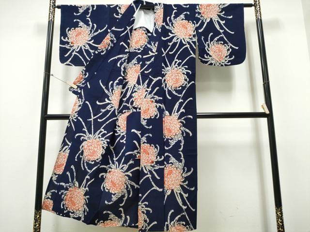 平和屋着物∴夏物 浴衣 乱菊 綿 逸品 CABB6746ng