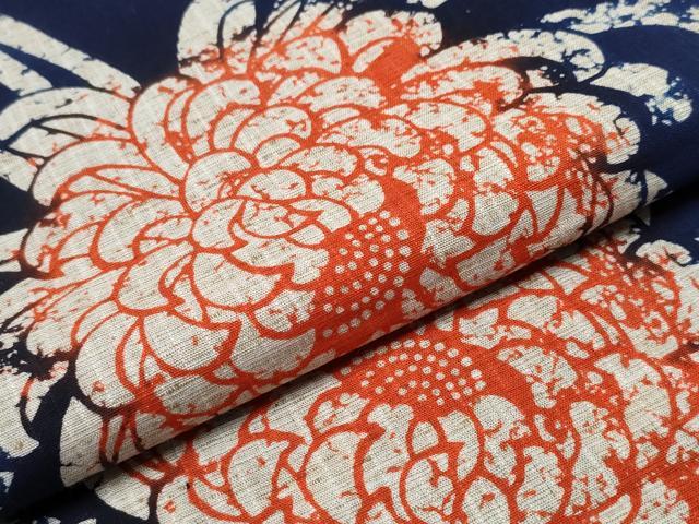 平和屋着物∴夏物 浴衣 乱菊 綿 逸品 CABB6746ng