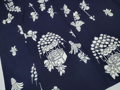 平和屋着物∴夏物 浴衣 唐子遊び 綿 逸品 CABB6748ng