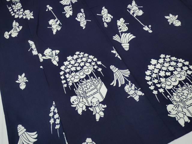 平和屋着物∴夏物 浴衣 唐子遊び 綿 逸品 CABB6748ng