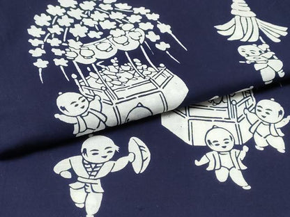 平和屋着物∴夏物 浴衣 唐子遊び 綿 逸品 CABB6748ng