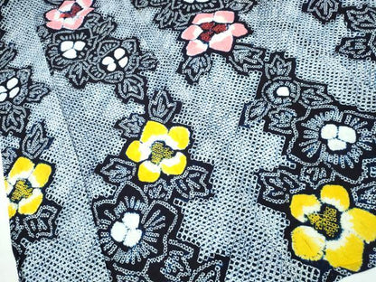 平和屋着物∴夏物 浴衣 有松鳴海絞り 枝花文 綿 逸品 CABB6755ng