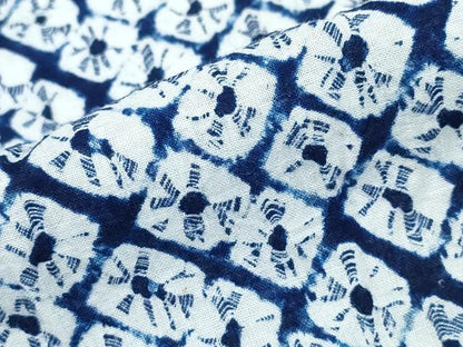 平和屋着物∴夏物　浴衣　有松鳴海絞り　蜘蛛絞り　綿　逸品　CABB6765ng