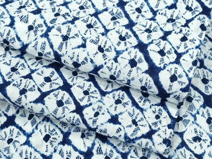 平和屋着物∴夏物　浴衣　有松鳴海絞り　蜘蛛絞り　綿　逸品　CABB6765ng