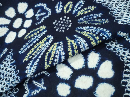 平和屋着物∴夏物 浴衣 有松鳴海絞り 菊唐草文 綿 逸品 CABB6775ng
